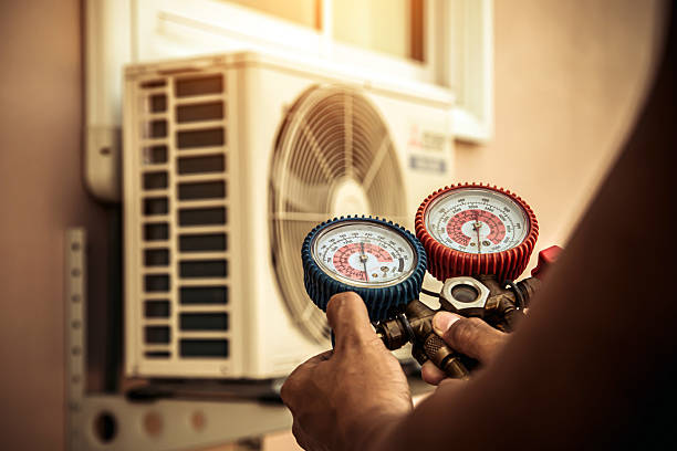 Professional Hvac technician working in Dana, NC